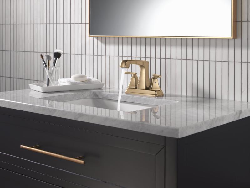 DELTA Ashlyn Two Handle Centerset Bathroom Faucet — Champagne Bronze