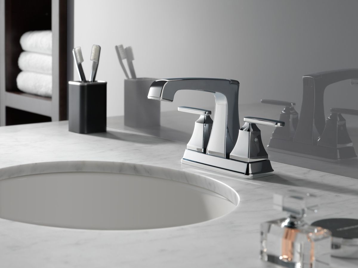DELTA Ashlyn Two Handle Centerset Bathroom Faucet — Chrome