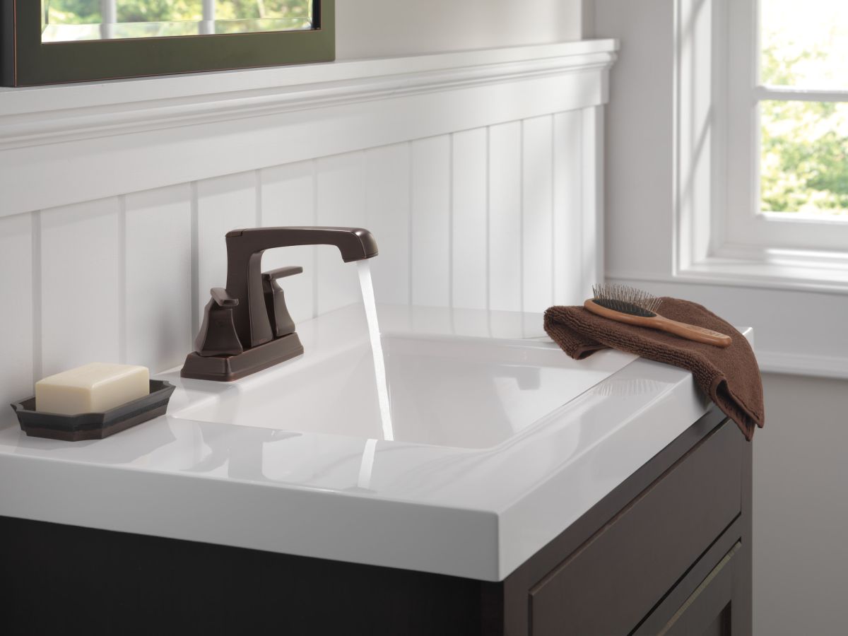 DELTA Ashlyn Two Handle Centerset Bathroom Faucet — Venetian Bronze