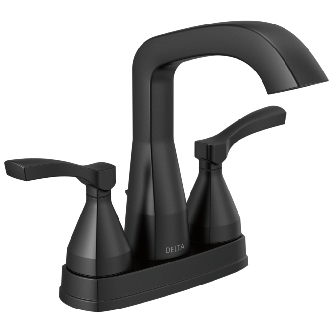 DELTA Stryke Centerset Faucet — Matte Black