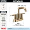 DELTA Nicoli Two Handle Centerset Bathroom Faucet — Champagne Bronze