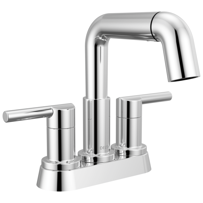 DELTA Nicoli Two Handle Centerset Pull-Down Bathroom Faucet — Chrome