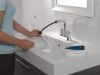 DELTA Nicoli Two Handle Centerset Pull-Down Bathroom Faucet — Chrome