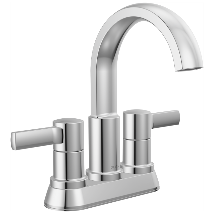 DELTA Albion  Two Handle Centerset Bathroom Faucet — Chrome