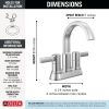 DELTA Albion  Two Handle Centerset Bathroom Faucet — Chrome