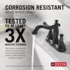 DELTA Cassidy Two Handle Centerset Bathroom Faucet — Matte Black