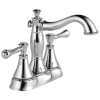 DELTA Cassidy Two Handle Centerset Bathroom Faucet - Metal Pop-Up — Chrome