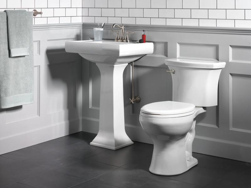 DELTA Cassidy Two Handle Centerset Bathroom Faucet - Metal Pop-Up — Stainless