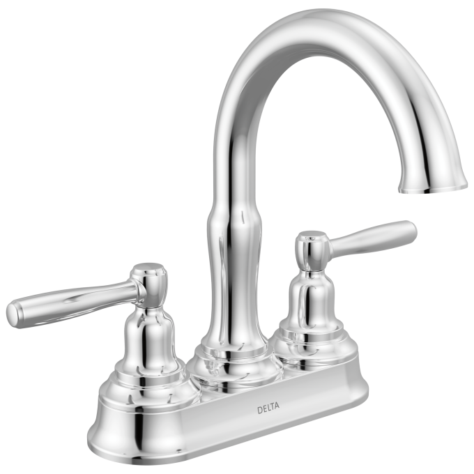 DELTA Roe Two Handle Centerset Bathroom Faucet — Chrome