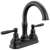 DELTA Roe Two Handle Centerset Bathroom Faucet — Matte Black