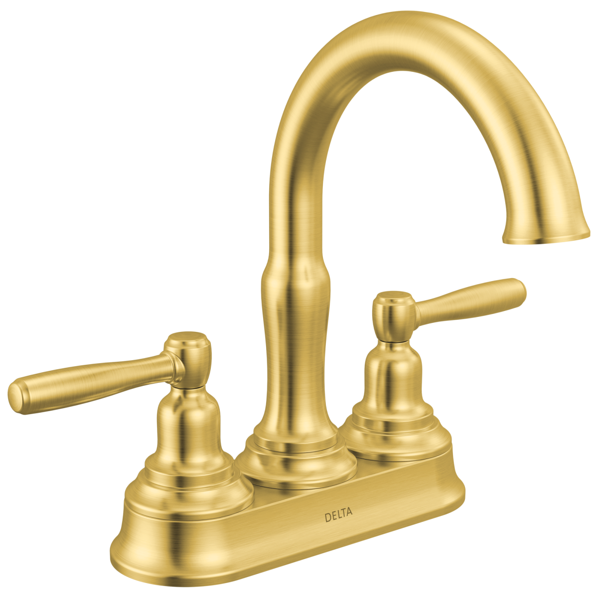 DELTA Roe Two Handle Centerset Bathroom Faucet — Brushed Gold