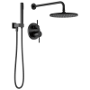 DELTA Modern Monitor 14 Series Shower with Raincan, Hand Shower & Rough Valve — Matte Black