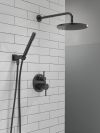 DELTA Modern Monitor 14 Series Shower with Raincan, Hand Shower & Rough Valve — Matte Black