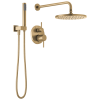 DELTA Modern Monitor 14 Series Shower with Raincan, Hand Shower & Rough Valve — Champagne Bronze