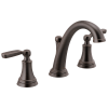 DELTA Woodhurst Two Handle Widespread Bathroom Faucet — Venetian Bronze