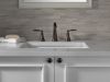 DELTA Woodhurst Two Handle Widespread Bathroom Faucet — Venetian Bronze