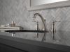 DELTA Woodhurst Two Handle Widespread Bathroom Faucet — Stainless