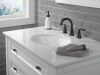 DELTA Kayra Two Handle Widespread Bathroom Faucet — Matte Black