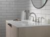 DELTA Kayra Two Handle Widespread Bathroom Faucet — Stainless