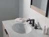 DELTA Velum Two Handle Widespread Bathroom Faucet — Matte Black