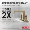 DELTA Velum Two Handle Widespread Bathroom Faucet — Champagne Bronze