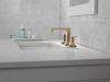 DELTA Velum Two Handle Widespread Bathroom Faucet — Champagne Bronze