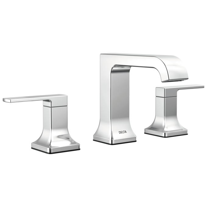 DELTA Velum Two Handle Widespread Bathroom Faucet — Chrome