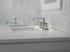DELTA Velum Two Handle Widespread Bathroom Faucet — Stainless