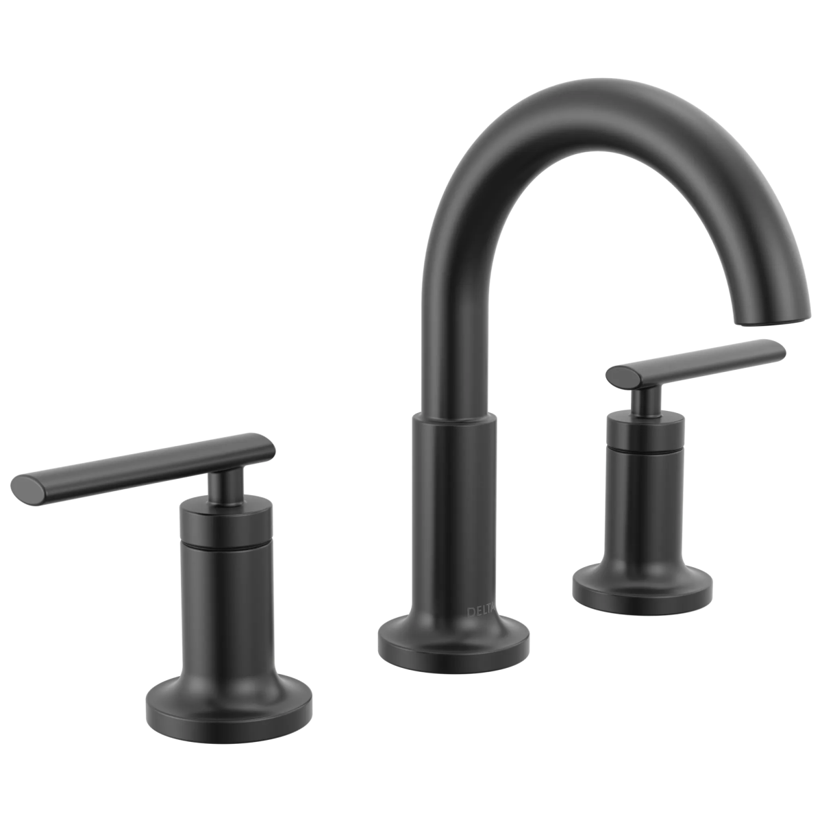 DELTA Altado Two Handle Widespread Bathroom Faucet — Matte Black