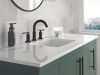 DELTA Altado Two Handle Widespread Bathroom Faucet — Matte Black