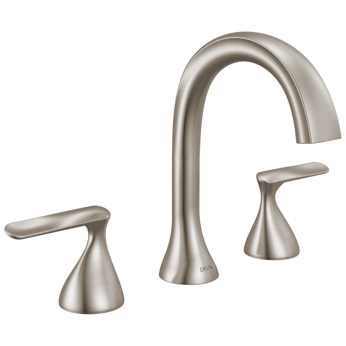 DELTA Bonacci Two Handle Widespread Bathroom Faucet — Lumicoat® Stainless