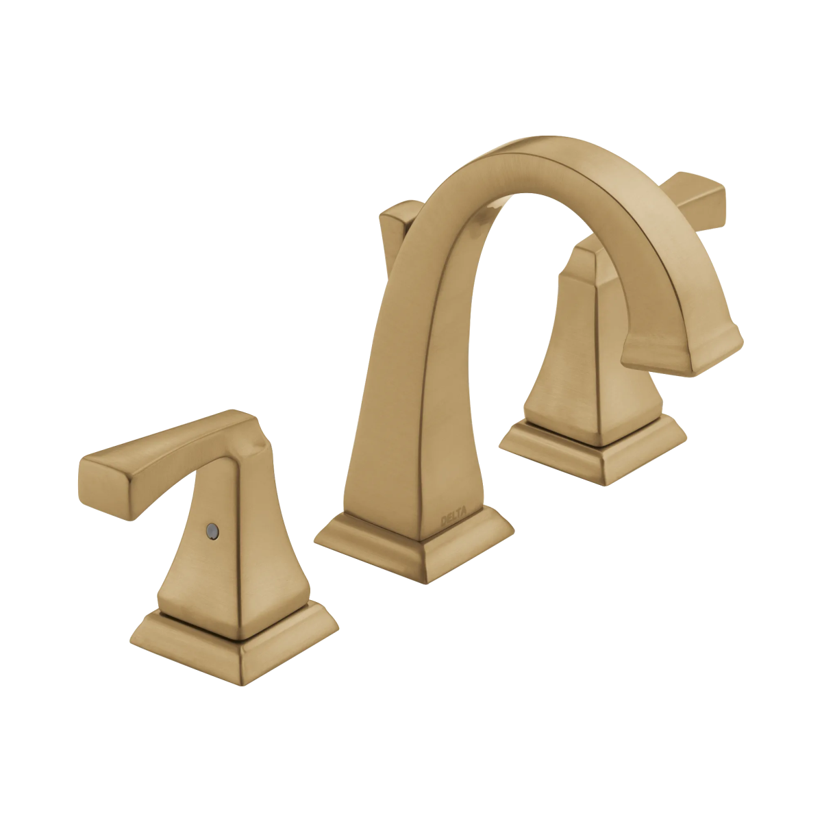 DELTA Dryden Two Handle Widespread Bathroom Faucet — Champagne Bronze
