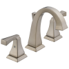 DELTA Dryden Two Handle Widespread Bathroom Faucet — Stainless