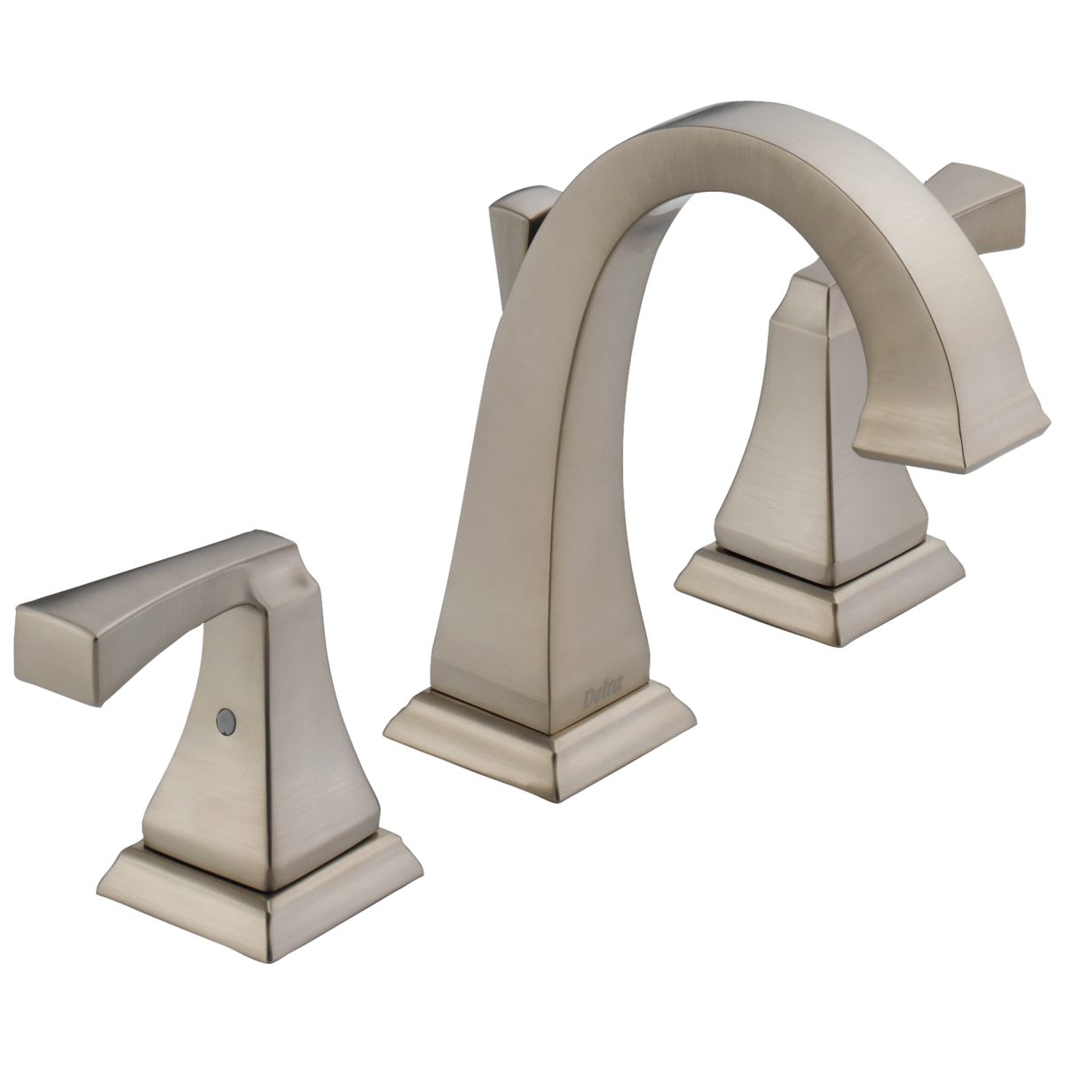 DELTA Dryden Two Handle Widespread Bathroom Faucet — Stainless