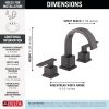 DELTA Vero Two Handle Widespread Bathroom Faucet — Venetian Bronze