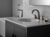 DELTA Trillian Two Handle Widespread Bathroom Faucet — Lumicoat® Black Stainless