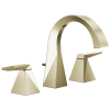 DELTA Trillian Two Handle Widespread Bathroom Faucet — Lumicoat® Polished Nickel