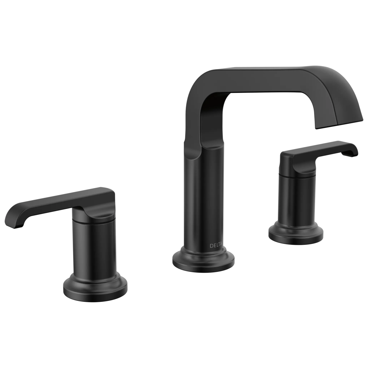 DELTA Tetra Two Handle Widespread Bathroom Faucet — Matte Black