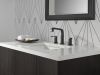 DELTA Tetra Two Handle Widespread Bathroom Faucet — Matte Black