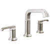DELTA Tetra Two Handle Widespread Bathroom Faucet — Lumicoat® Stainless