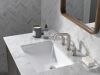 DELTA Tetra Two Handle Widespread Bathroom Faucet — Lumicoat® Stainless