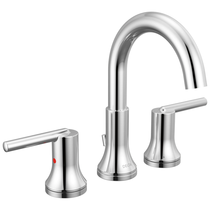 DELTA Trinsic Two Handle Widespread Bathroom Faucet — Chrome