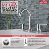 DELTA Trinsic Two Handle Widespread Bathroom Faucet — Chrome