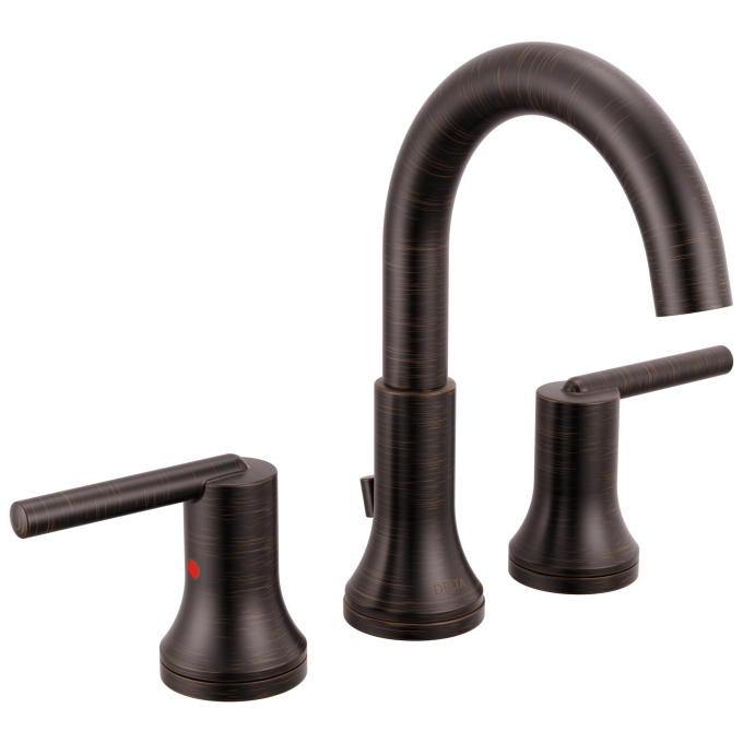 DELTA Trinsic Two Handle Widespread Bathroom Faucet — Venetian Bronze