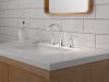 DELTA Lineax Two Handle Widespread Bathroom Faucet — Chrome