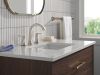 DELTA Lineax Two Handle Widespread Bathroom Faucet — Stainless