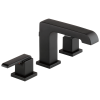 DELTA Ara Two Handle Widespread Bathroom Faucet — Matte Black