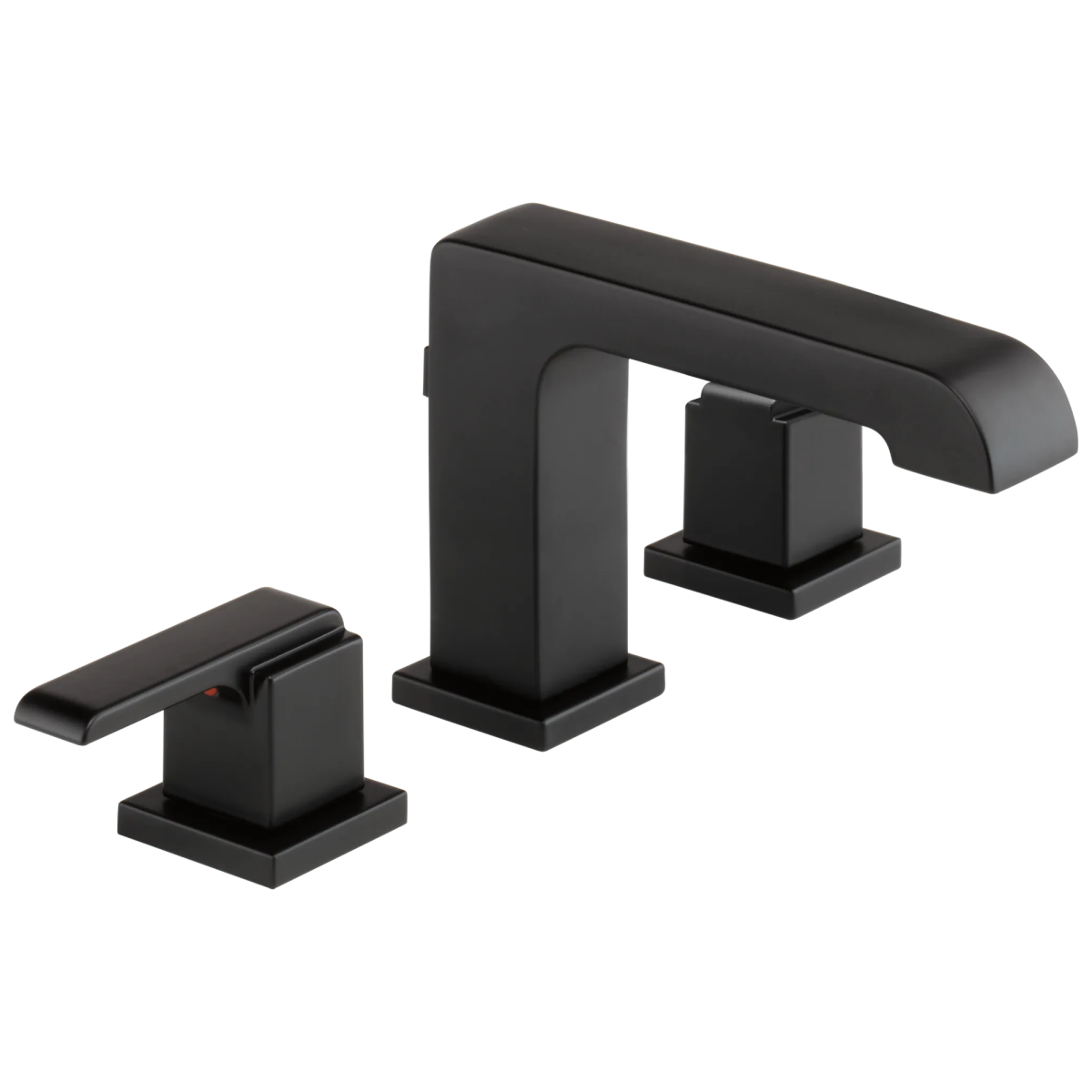 DELTA Ara Two Handle Widespread Bathroom Faucet — Matte Black