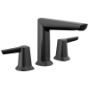 DELTA Galeon Two Handle Widespread Bathroom Faucet — Matte Black