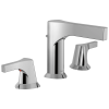 DELTA Zura Two Handle Widespread Bathroom Faucet — Chrome